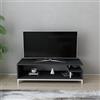 Hanah Home Supporto per TV, melammina, Bianco Antracite, Taglia Unica