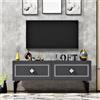 Hanah Home Supporto per TV, melammina, Argento Antracite, Taglia Unica