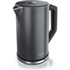 Arendo - Bollitore in acciaio inox con regolazione della temperatura 40-100 gradi in incrementi 5 - Design a doppia parete - Modello ELEGANT - 1,5 litri - 2200 W - Bollitore per tè con indicatore di