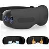 HuBDIC HubiCare Massaggiatore per Occhi con Raffreddamento Automatico, Caldo e Freddo, Airbag 3D, Bluetooth, per Occhiaie, Gonfiore, Occhi Secchi, Emicrania, Relax e Sollievo dallo Stress (Nero)