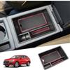 SHAOHAO Per Audi Q3 F3 / Q3 sportback/S Line/TFSI e 2019-2025 Bracciolo Vano Portaoggetti Nella Console Centrale Vassoio Accessori Organizzatore di scatole portaoggetti audi q3 sportback（Rosso）