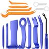 Flintronic Kit Utensile di Smontaggio per Riparazione Auto, 14pz | Kit Utensili Rimozione Rivestimenti Auto, Cunei leve plastica refit, per pannello porta, radio e cruscotto