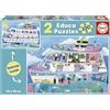 Educa - Puzzle Barca | 2x100 pezzi Puzzle Set | Interno Esterno, Puzzle Bambini | dai 6 anni (19958)