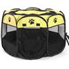 Generic Hanzete - Box portatile pieghevole impermeabile per animali domestici, in tessuto Oxford Air Mesh e box per esercizi, per cani e gatti, piccolo