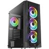 Aerocool Case Aerocool Prism FRGB Midi-Tower Vetro temperato Nero [ACCM-PB29043.11]