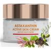 Green idea - Astaxantina Crema Viso - Crema idratante viso pelle mista - combatte i radicali liberi - Crema viso antirughe - con olio di rosa canina, burro di karitè, pantenolo 50 ml