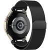 Wowstrap Cinturino per Samsung Galaxy Watch 4/5/6/7 40 mm 44 mm/Watch 6 Classic 47 mm 43 mm/Watch 4 Classic 46 mm 42 mm/5 Pro 45 mm/FE 40 mm, Cinturini in Metallo Milanese per Samsung Watch 6 5 4, Nero