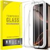 JETech Pellicola Protettiva per iPhone 16 Pro Max 6,9 Pollici, Vetro Temperato Film con Strumento di Installazione Facile, Compatibile con Cover, HD Chiaro, Pacco da 2