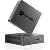 BMAX Mini PC, W-11 Pro, Ιntel 11th Gen Jasper Lake N5095 (Fino a 2,9 GHz), 8GB LPDDR4 RAM + 256GB M.2 SSD Mini Computer, supporto SATA/NVMe, WiFi 5, Bluetooth 5.0, Dual HDMI Display