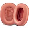 SOPROM Cuscinetti auricolari di ricambio per cuffie Airpods Max, cuscinetti auricolari con tessuto a rete resistente, schiuma più morbida, rosa