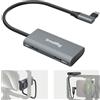SMALLRIG Hub USB-C 4 in 1 con Attacco Cold Shoe, Hub Multiporta Type-C con PD 100 W/USB-C 3.1 / USB-C 2.0 con Adattatore Audio x 2, per Riprese Mobili di Video ProRes a 4K 60 fps - 4598