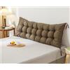 UWOBTN Cuscino da Lettura , 60/80/100/120/150/180/200cm Schienale Testata Letto Divano ,grande Rettangolare Cuscino Schienale , Premium Cuscino Lettura Testiera ,Lavabile Cuscino da Parete ( Color : #2 , Siz
