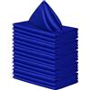FANSU Tovaglioli di Stoffa da Tavola, Lavabile Tovaglioli Cena in Poliestere Riutilizzabili Morbido Tovaglioli per Hotel, Ristoranti, Matrimoni, Feste (Blu,43x43cm/12 piezas)