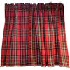 izielad Tenda da cucina corta Tenda da bistrot vintage Tende Cucina Country Motivo a Quadretti Tendine a Quadretti Buffalo Check tende corte per finestre piccol 135X60CM
