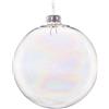 Magie di Natale Palline per albero di Natale in vetro decorate (8, Trasparente, 7 cm)