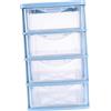 Cabilock 1 x scatola di immagazzinaggio mini contenitore in plastica mini armadietto per trucco, organizer da scrivania con cassetti piccoli