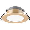 FROIDEXG Faretto da Incasso A LED Faretti da Incasso Commerciali per La Casa Soggiorno Camera da Letto Plafoniera Antiriflesso Dorata 3W5W7W Luci per PC in Alluminio 1 Confezione / 4 Confezioni