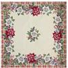 BIANCHERIAWEB Tovaglia Natale Centrino Runner Centrotavola Natalizio Gobelin Stella Tartan 100x100 Stella Tartan
