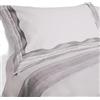 Laura Biagiotti Set Lenzuola Matrimoniali Maxi in Flanella di Puro Cotone Maxime Grigio, Caldo completo Letto Due Piazze Antipilling Lenzuolo Sopra Sotto con Angoli e Federe