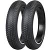 GRELiving 16/20x3.0 Inch Fat Bike Tire, 16 x 3.0(76 - 305) / 20 x 3.0(76 - 406) Heavy Duty Tire For E Bike/MTB/Fat Bike/Folding Bike (20x3.0 Pollice 2 pneumatici)