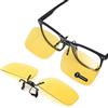 TERAISE Occhiali da sole con montatura polarizzata su occhiali da vista anti-riflesso UV400 per uomo donna che viaggiano in viaggio Sport esterno (Yellow-upgrade Flip)