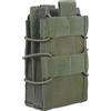 DONGKER Custodia Caricatore Tattica, Open Top Doppio Magazine Pouch Molle in 1000D Nylon con Cinghie Elastiche per M4 M14 M16 G36 AR15