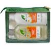 Dr.Organic Dr Organic Set Shampoo e Balsamo al Miele di Manuka con Borsa da Viaggio, Ristrutturante, Capelli Secchi, Naturale, Vegetariano, Cruelty-Free, Senza Parabeni e SLS, 265ml x2
