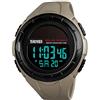 TONSHEN Orologio Digitale Sportivo Uomo Donna - 50M Impermeabile, Cronografo, Allarme, Doppio Tempo, LED - Cassa Plastica, Cinturino Gomma
