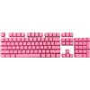 kiskick Tastiera, tastiera meccanica 104 pezzi retroilluminazione universale PBT copritasti tastiera da gioco retroilluminata ricaricabile mini tastiera meccanica anti-ghosting per computer PC Rosa