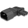 DeLOCK Adattatore di alimentazione IEC 60320 - C14 a C7, maschio/femmina