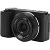 PUSOKEI Fotocamera Mirrorless, Fotocamera Mirrorless Digitale 5K HD 64MP, Touch Screen Girevole da 3,2 Pollici Messa a Fuoco Intelligente Fotocamera Mirrorless Compatta per Vlogging WiFi