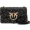 Pinko Borsa A Tracolla Love One Mini Light Monogram 103335A20D Bronzo Marrone