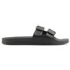 Emporio Armani Double Buckle Slides, Infradito Unisex - Adulto, Nero (Black+Black), 39 EU