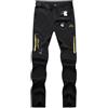 EJIMUQO Pantaloni Lino Uomo Marrone Pantaloni Lino Uomo Etnici Pantaloni Palestra Uomo Push Up Jeans Uomo Regular Fit Pantaloni della Tuta da Uomo Larghi Pantaloni Morbidi Uomo Eleganti