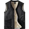 Generico Piumino Senza Maniche Uomo Antivento Invernale Gilet Caldo Smanicato Giubbino Leggera Casual Giubbotto Stand Collare Imbottito Elegante Cappotto Corto con Zip Giacca Softshell Taglie Forti Sportiva