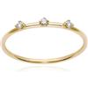 Burato Gioielli Anello Trilogy Solitaire Yellow