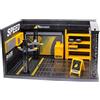 01:24 Car Garage Diorama Model DIY Toys Scene per Office Home Micro
