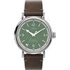Timex Orologio Analogico al Quarzo da Uomo con Cinturino in Pelle TW2V71200