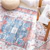 Carvapet Tappeti Runner Passatoia 90x150cm Antiscivolo Corridore Tappeto Lungo Tappeti di Zona Lavabile Medaglione Vintage Tappeto per Camera da Letto Soggiorno Cucina(Rosso Blu)