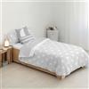 Kids&Cotton Copripiumino Runar Grigio 175 Fili 180x220 cm
