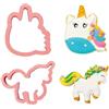 Decora 0255070 Set 2 Tagliapasta Magic Unicorns, In Plastica, Il Kit Ideale per Creare Decorazioni in Pasta di Zucchero o di Gomma, Made in Italy, Design originale. Confezione da 2 pezzi.
