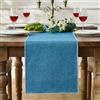 BonBotimen Runner per il Tavolo Blu 30 x 180 cm Lino Rustico Runner da Tavolo per Decorazioni da Tavolo per Matrimoni Stile Fattoria Festa Vacanza Cucina Tavolino Decorazione Copertura