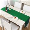LivinEase Runner da tavolo 42 x 240 cm - Runner da tavolo Verde in misto cotone da 250 g/m² - Runner Ideale per la tavola di Natale da 6 a 8 posti - runner tavola moderno (Verde)