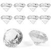 DAHI 10pezzi Gemme di Diamanti 40mm Decorativi Cristallo Diamanti Trasparenti Gemme del Diamante Acrilico per Matrimoni Decorazioni Feste Decorazioni Vetrine