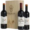 TREROSE Cassa di legno 3 vini nobile montepulciano e rosso montepulciano