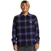 QUIKSILVER CAMICIA MERCURY FLANNEL PURPLE BLACK CHECK