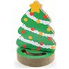 Leopet tiragraffi in cartone albero di natale 29x30x41cm