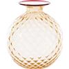 VENINI SPA VASO MONOFIORE BALLOTON, FORO PICCOLO PESCA, M 100.18 - h 20 x d 18 cm, 0,9 kg