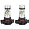 EBTOOLS Psx24W-Lampadina Fendinebbia 360° Beam Angle 2 Pcs 12-24V 100W 6000K Auto Bianca Lampada A Led Luminosa Per 2015-2018