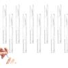 PBAHAUP Empty Nail Oil Pen with Brush, 10 pezzi penne per olio per unghie, 2 ml, trasparente, per olio per cuticole, penna per olio per unghie vuota con punta a pennello, lucidalabbra, contenitore cosmetico